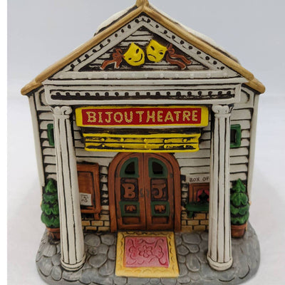 Vintage Lefton Bijou Theatre Now Playing 1988 00897 Christmas Village Colonial