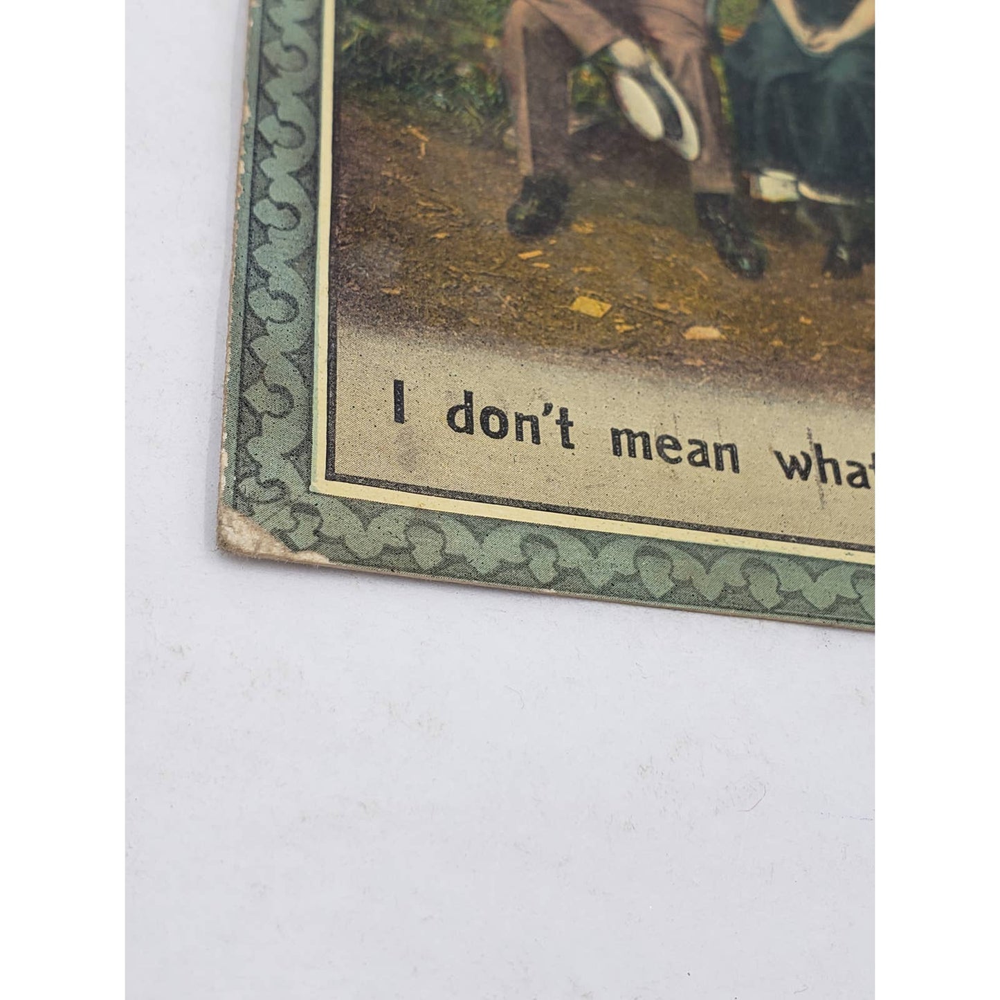 1911 Love Romance I Don't Mean What You Mean Bamforth Holmfirth Antique Postcard