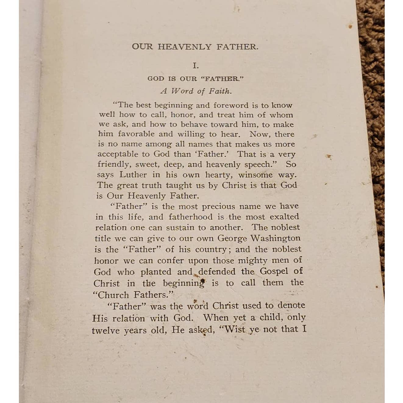 1907 The Lords Prayer By William Dallman Antiquarian Antique Lutheran Book