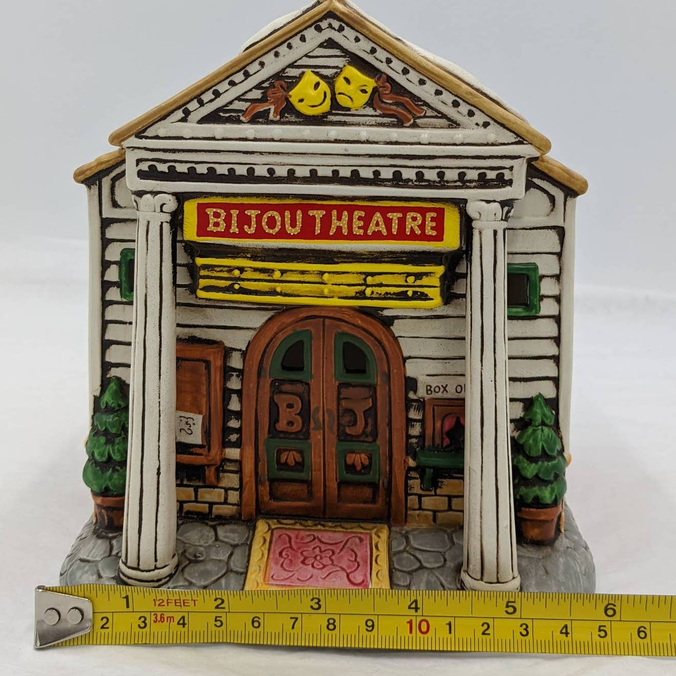 Vintage Lefton Bijou Theatre Now Playing 1988 00897 Christmas Village Colonial