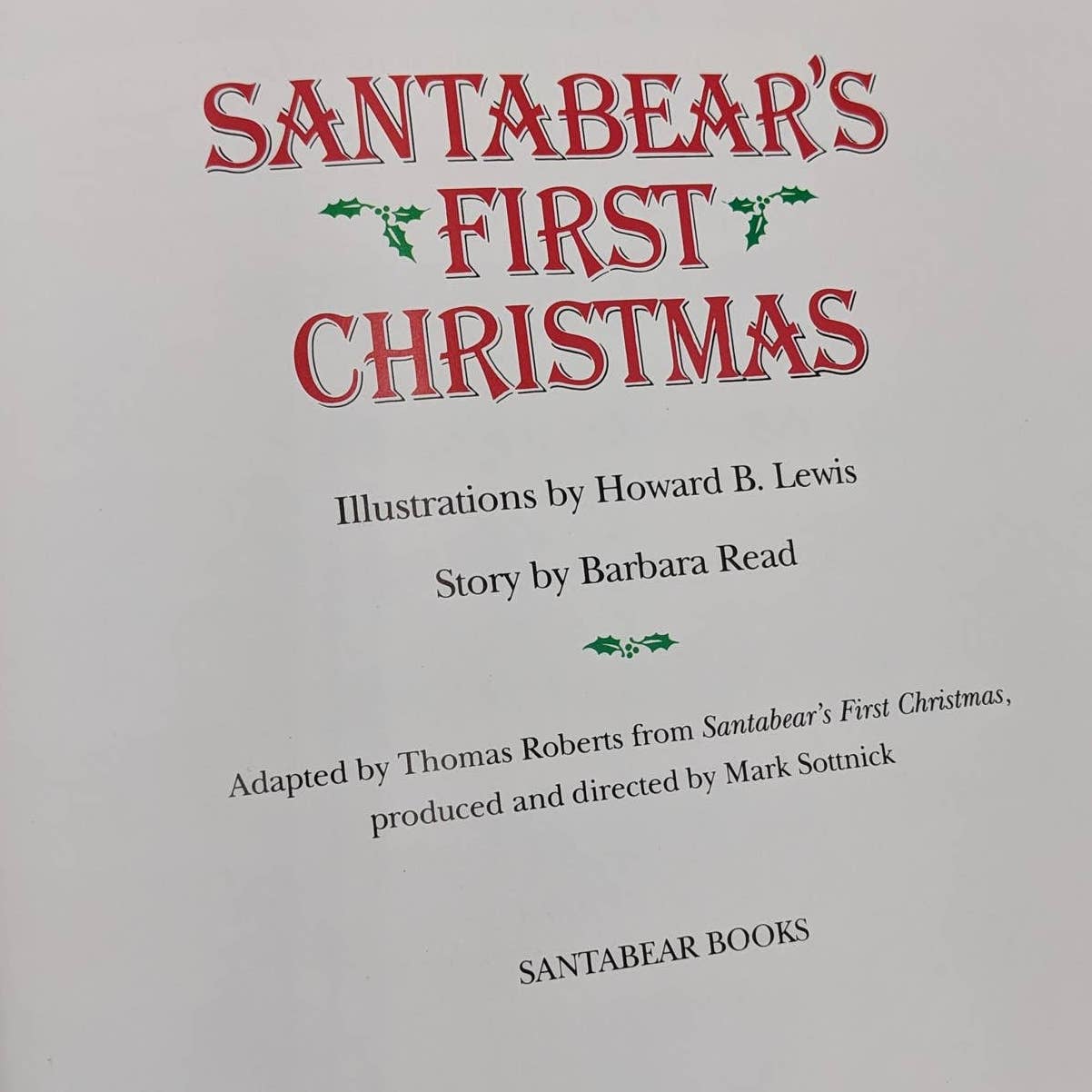 Santabears First Christmas By Barbara Read Illustrated Vintage Childrens 1986