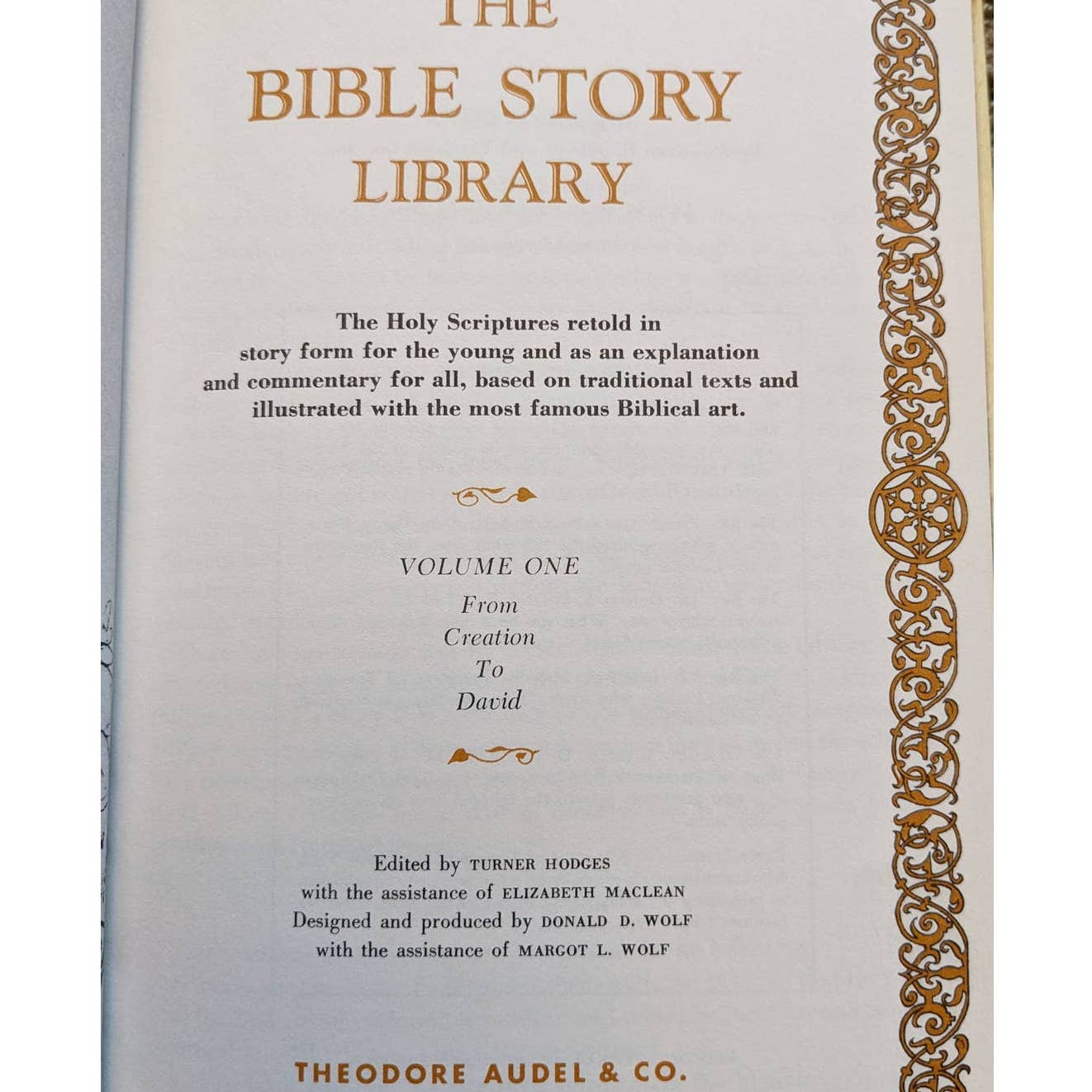 The Bible Story Library Volume 1 And 2 Creation to David Solomon to Apocalypse