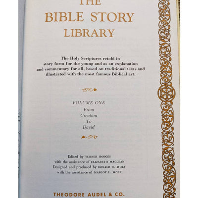 The Bible Story Library Volume 1 And 2 Creation to David Solomon to Apocalypse