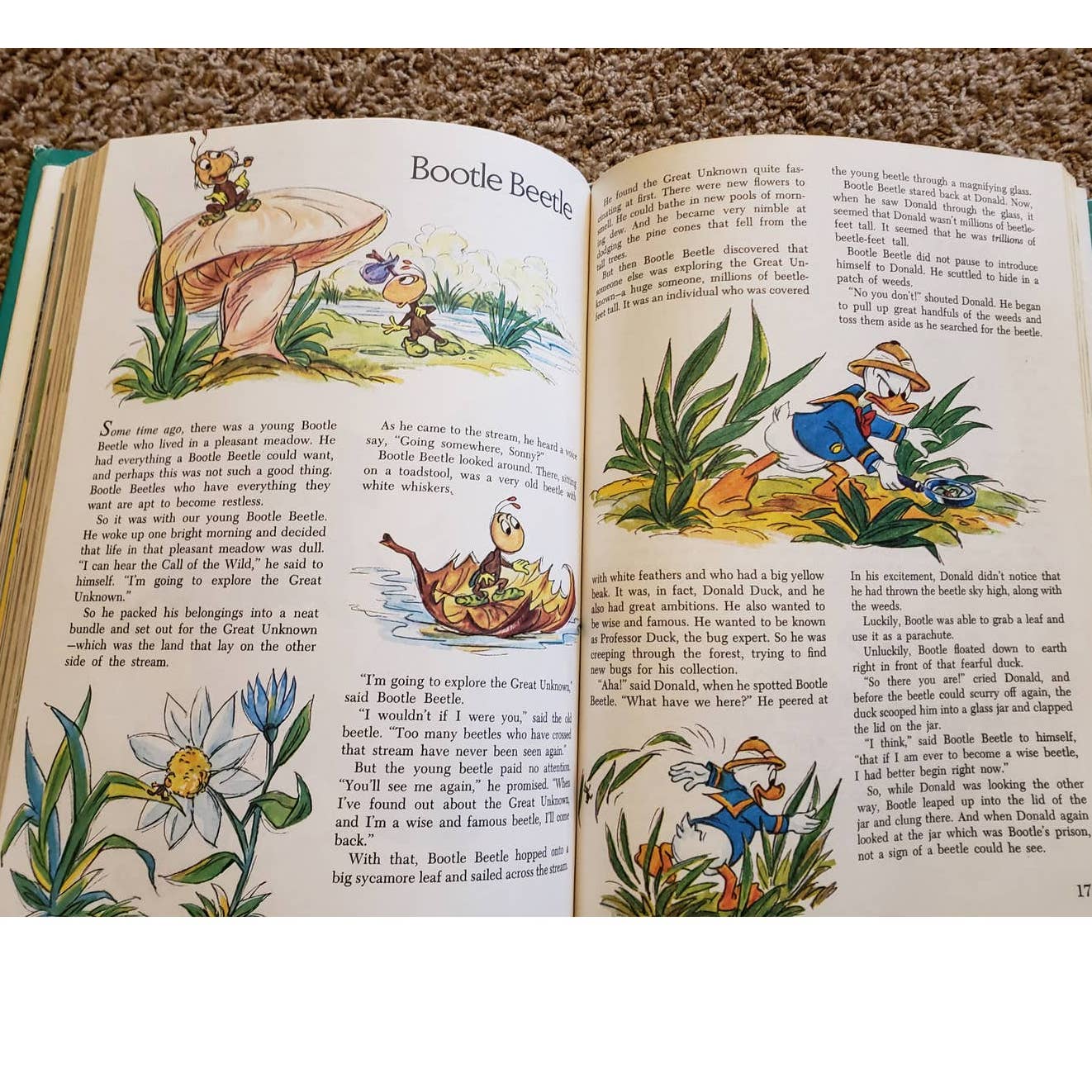 Vintage 1970s Walt Disney Fun Favorites Illustrations Golden Press Childrens