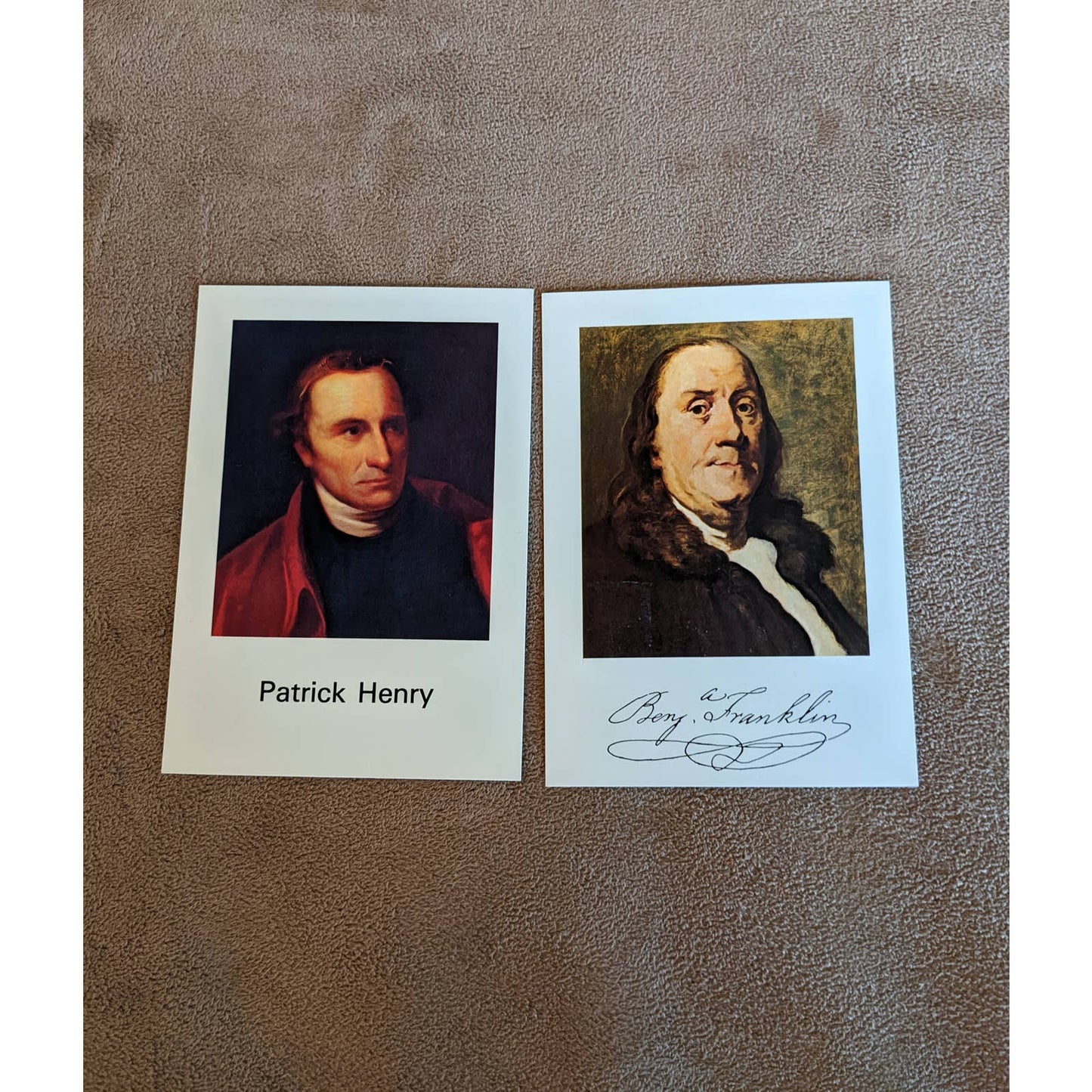 Vintage Philadelphia Postcard National Historical Park Patrick Henry B Franklin