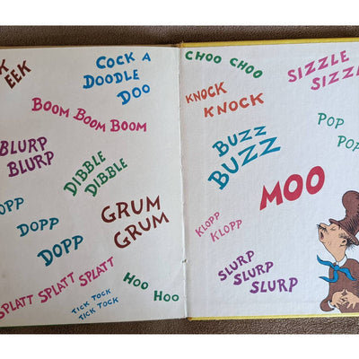 1970 Dr. Seuss Mr. Brown Can Moo! Can You? Wonderful Noises Book Club Edition