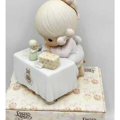 Precious Moments Figurine My Happiness C0010 1990 Symbol Of Membership Box Tags