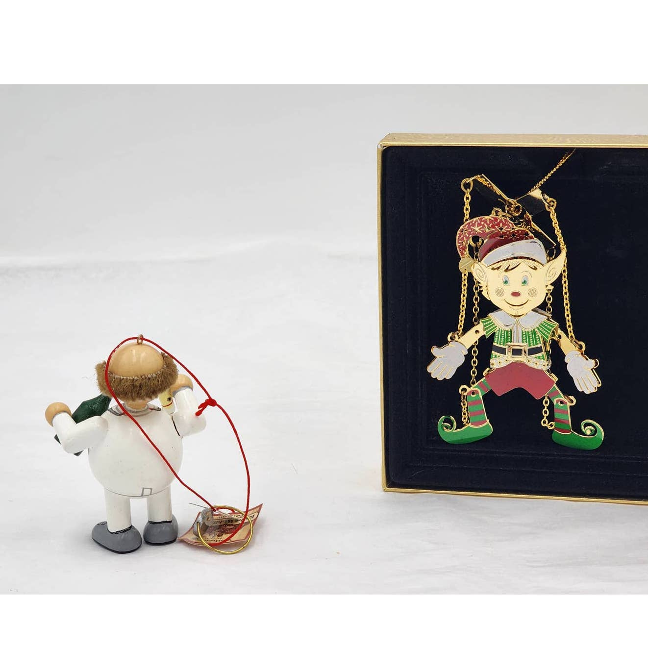 Christmas Tree Decorations Kathe Wohlfahrt German, Hallmark Snowman, Chemart Elf