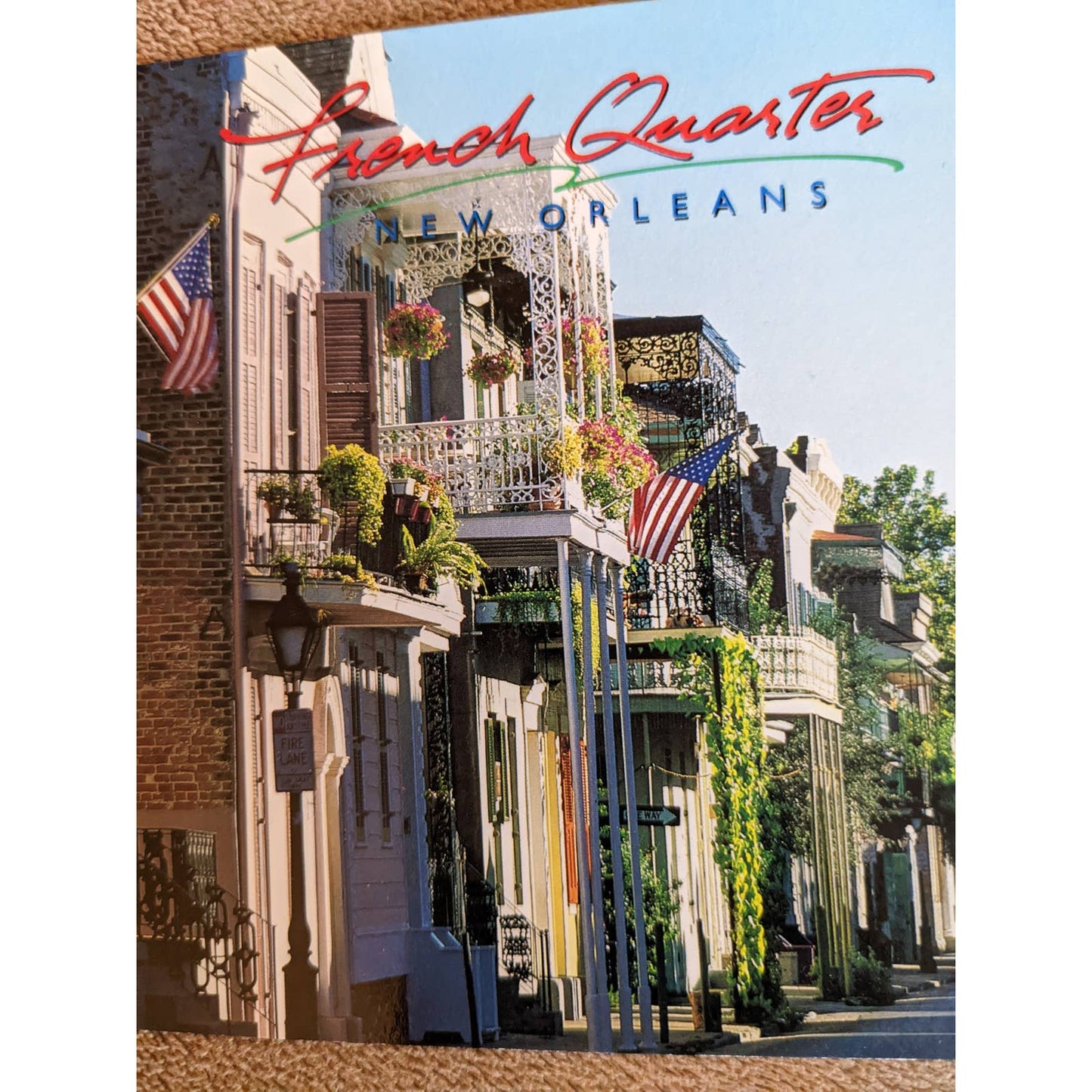 Vintage New Orleans Postcard La Branche House Lace balconies French Quarter