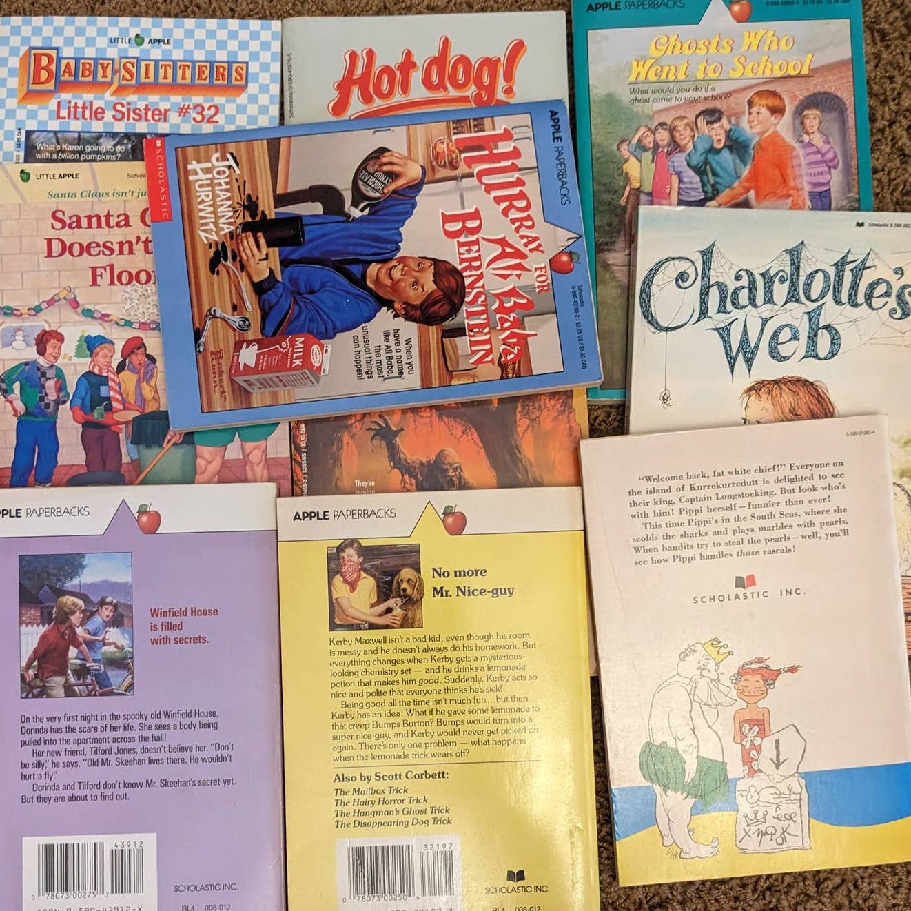 Scholastic Lot 14 Paperback Childrens Books Jokes, Santa Claus, Goosebumps