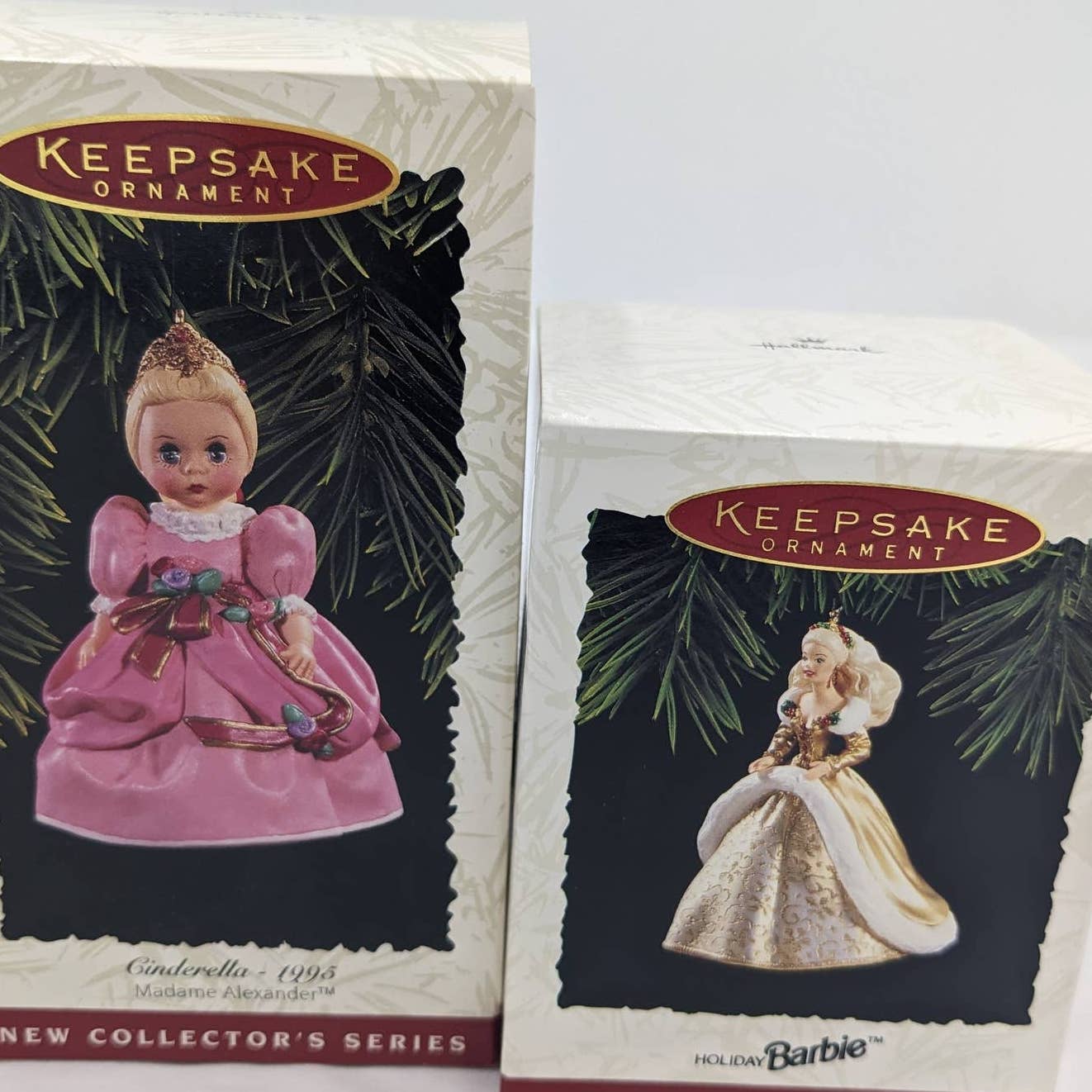 Hallmark Ornaments Vintage Barbie And Cinderella Keepsake With Box