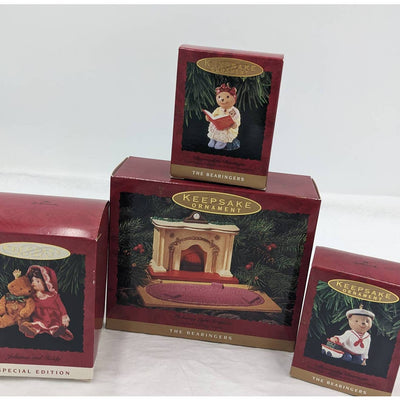 Hallmark Ornaments Vintage Bearingers Bearnadette Abernathy Teddy Julianne Boxes