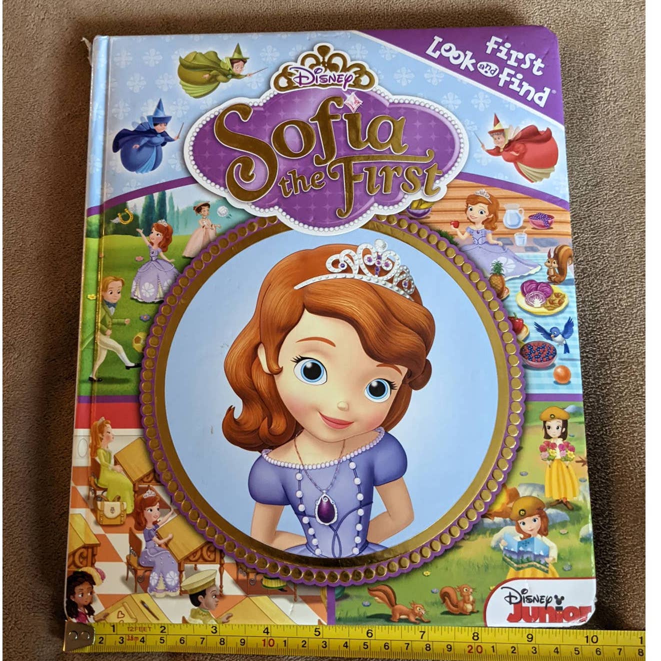 Disney Junior Sofia The First Look And Find Kids Toddler Book Practice counting