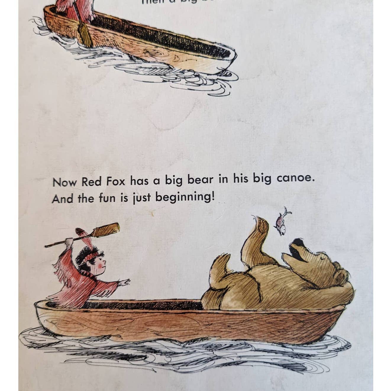 Vintage 1960s Red Fox and His Canoe By Nathaniel Benchley Scholastic Childrens