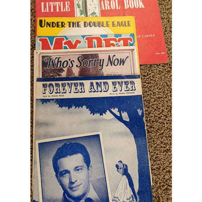 Vintage Sheet Music 1920s-1940s Lot Of 5 Forever And Ever, My Pet, Little Carol