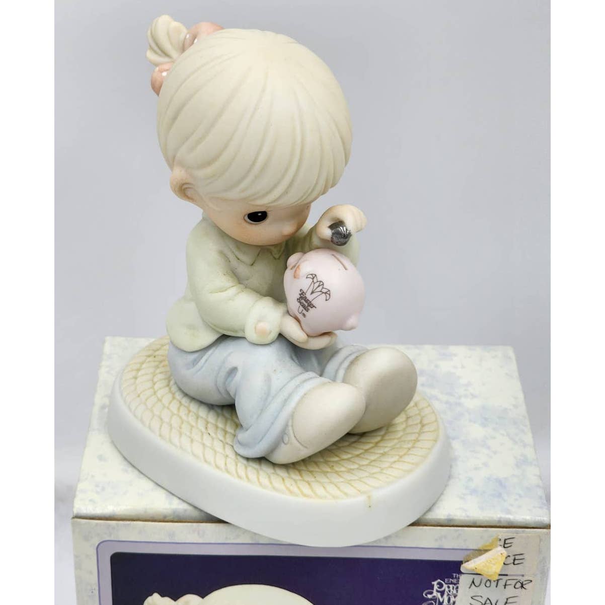 Precious Moments Figurine You Can Always Count On Me Vintage W/Box Tags