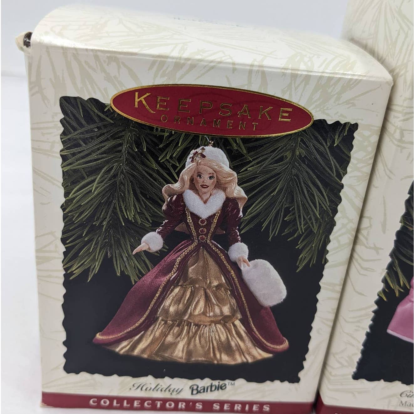 Hallmark Ornaments Vintage Barbie And Cinderella Keepsake With Box