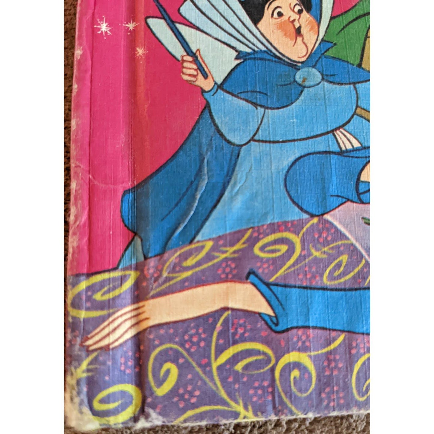 Vintage 1974 Walt Disney Sleeping Beauty Book Kids Wonderful Word of Reading