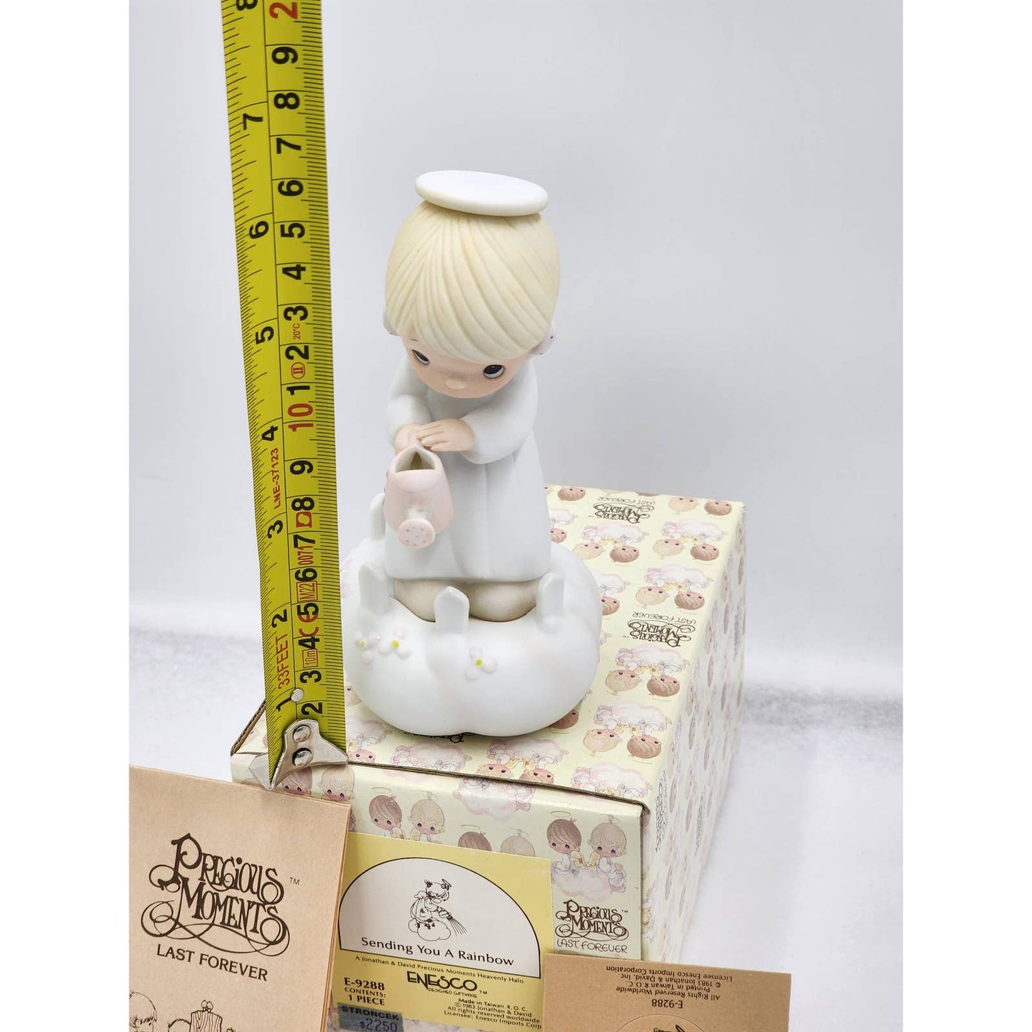 Precious Moments Figurine Sending You A Rainbow Heavenly HaloE-9288 Box Tags