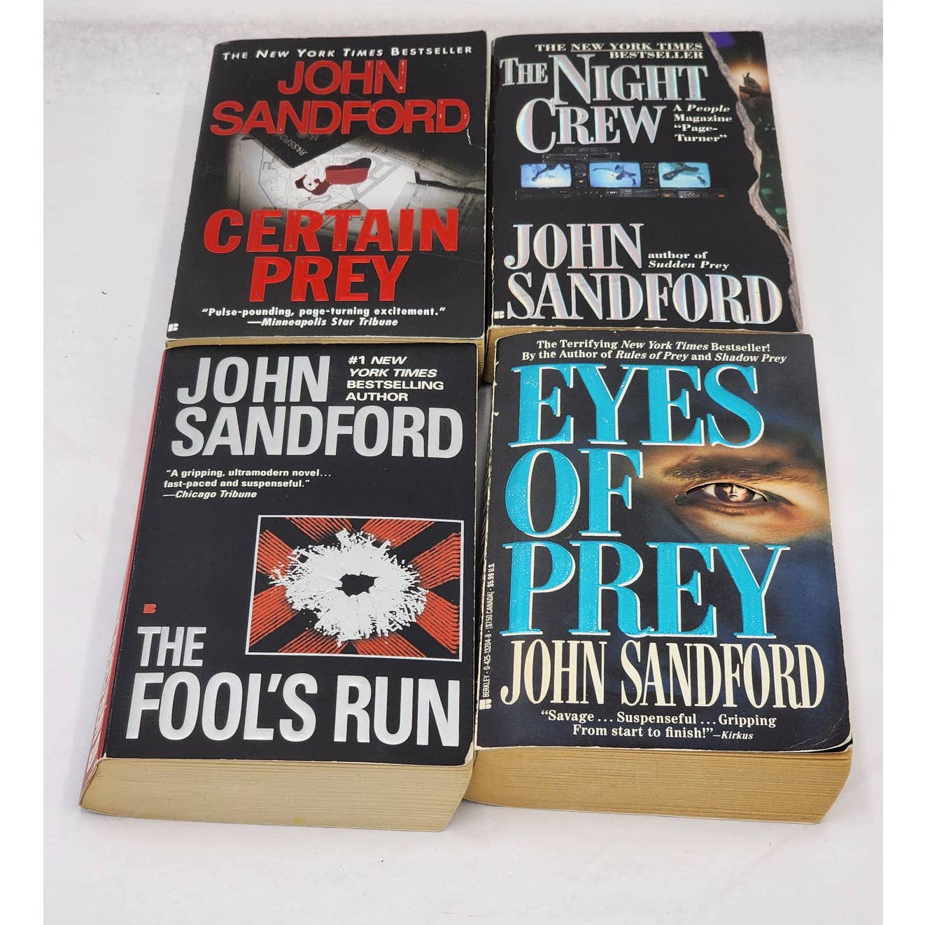 John Sandford Books Lot Paperback Vintage Mystery Thriller Suspense Best Seller