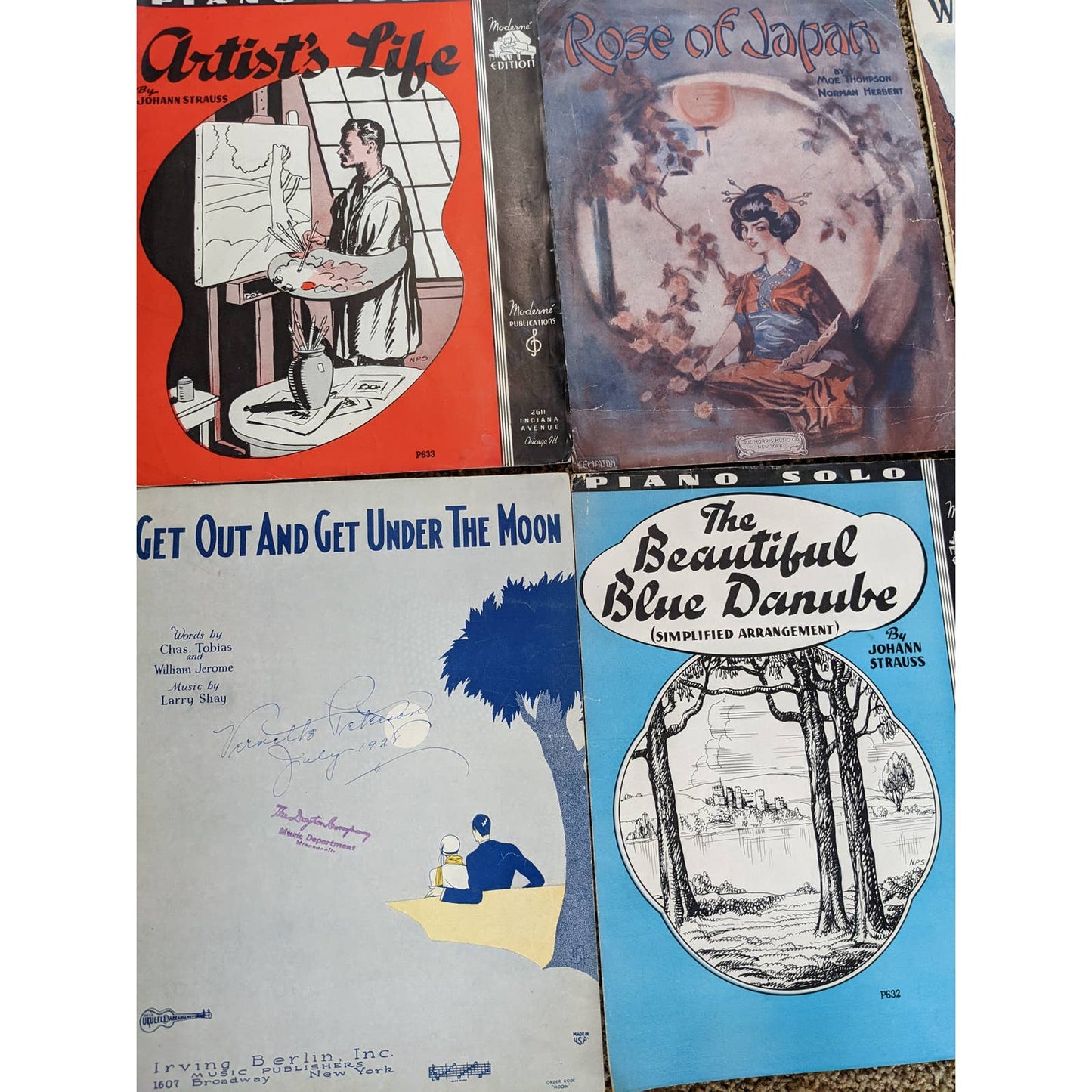 Vintage 1940s Sheet Music Lot of 7 Why did you say goodbye