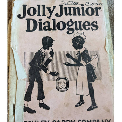 Vintage Jolly Junior Dialogues By Marie Irish Humorous Dialogues for Children