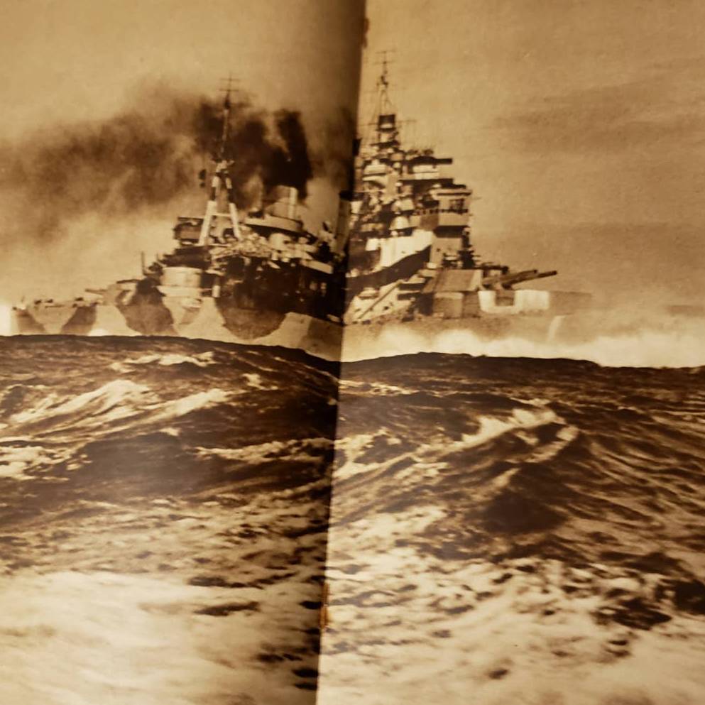 Vintage Illustrated London News Magazine Oct 24 1942 WW2 Battleship, VTG Haig Ad