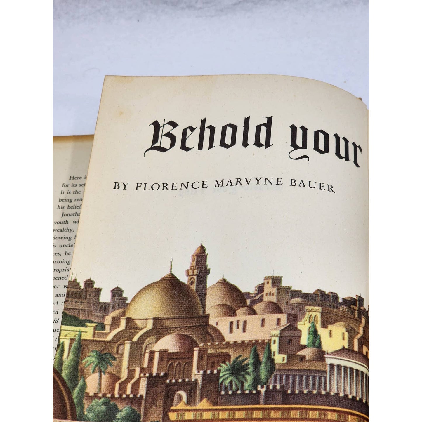 Behold Your King By Florence Marvyne Bauer Jesus Holy Land Vintage Book