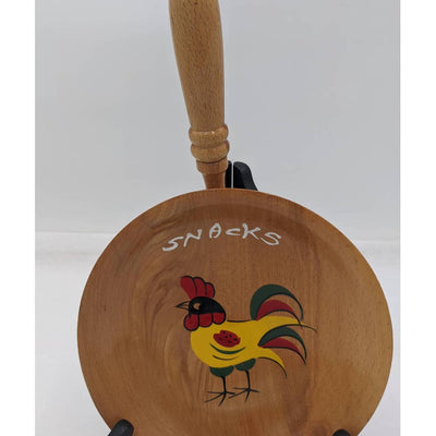 Japanese Rooster Snack Wooden Kitchen Wall Art Decorative 10"