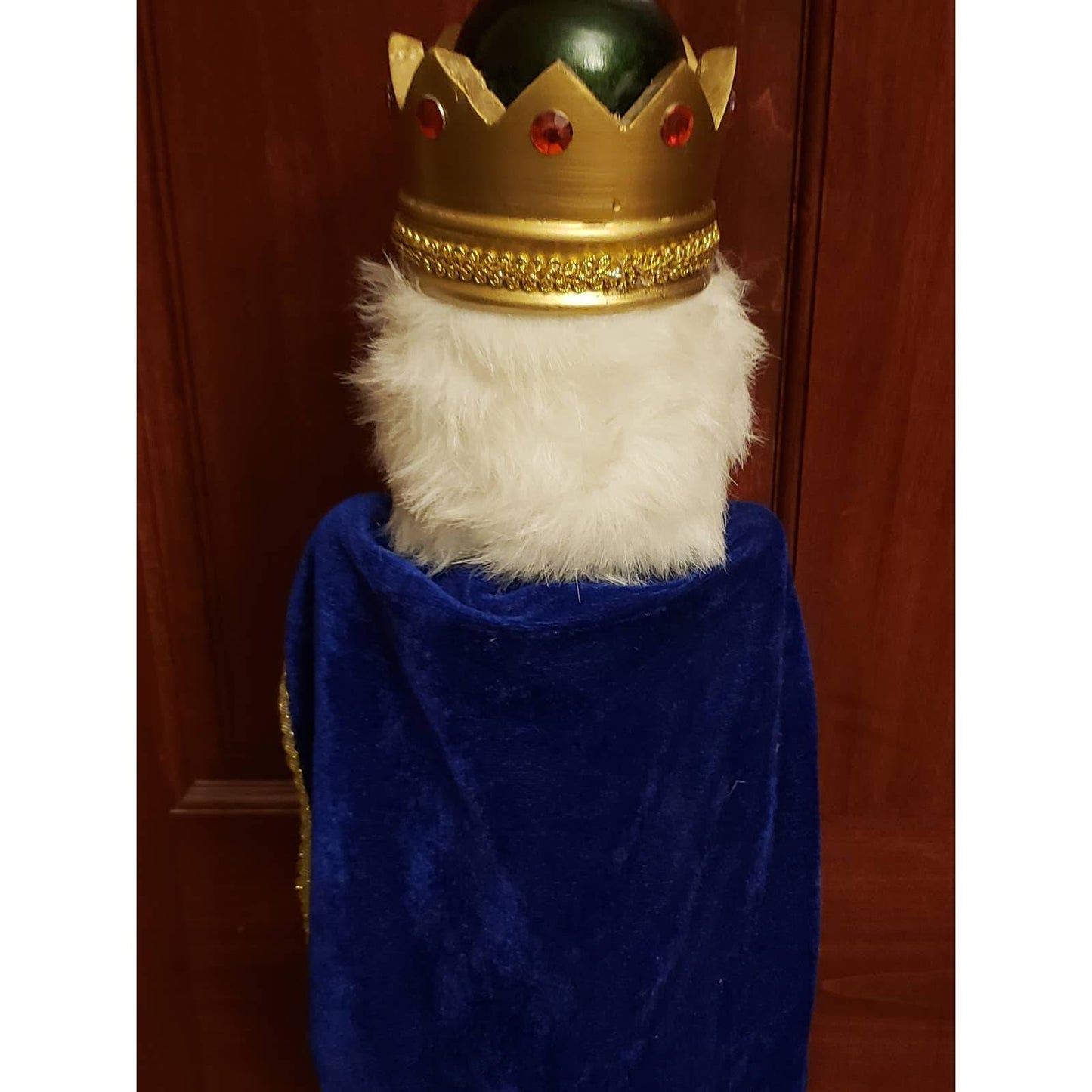 Large Nutcracker 25" Blue Cape Standing 2 Ft Tall