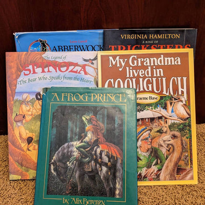 Childrens Book Lot Frog Prince, Trickers Animal Tales, Abberwocky, Spinoza Bear