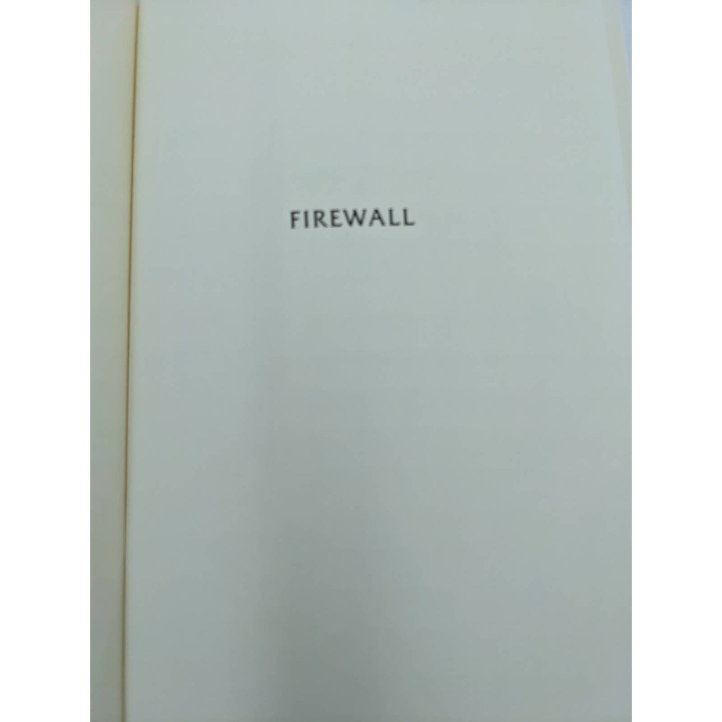 Firewall Iran-Contra Conspiracy Cover-Up By Lawrence E. Walsh First Edition 1997