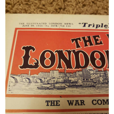 Vintage Illustrated London News Magazine Issue Vintage Ads WW2 June 20 1942