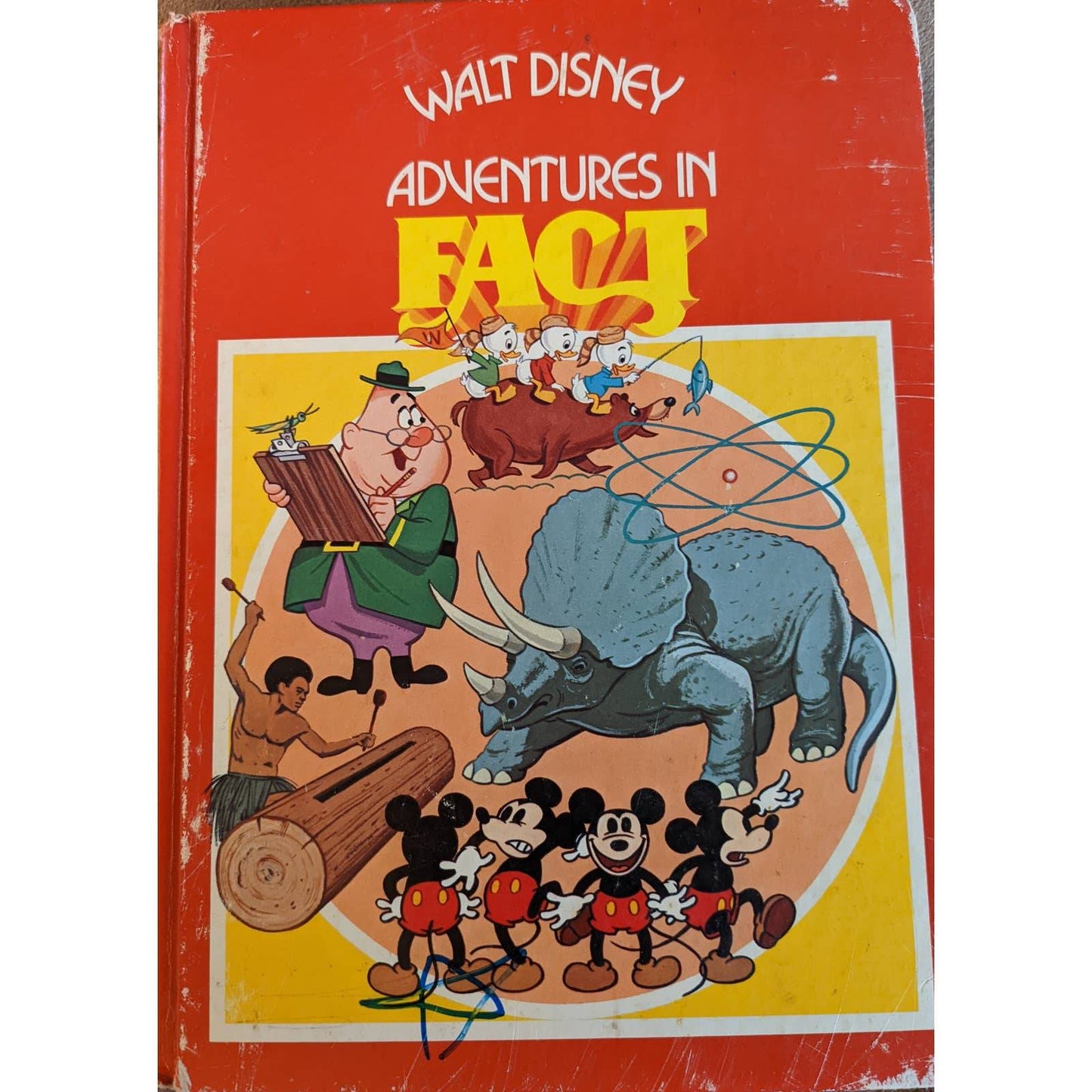 Vintage 1977 Walt Disney Adventures In Fact Book Parade of Fun, Fantasy, Fiction