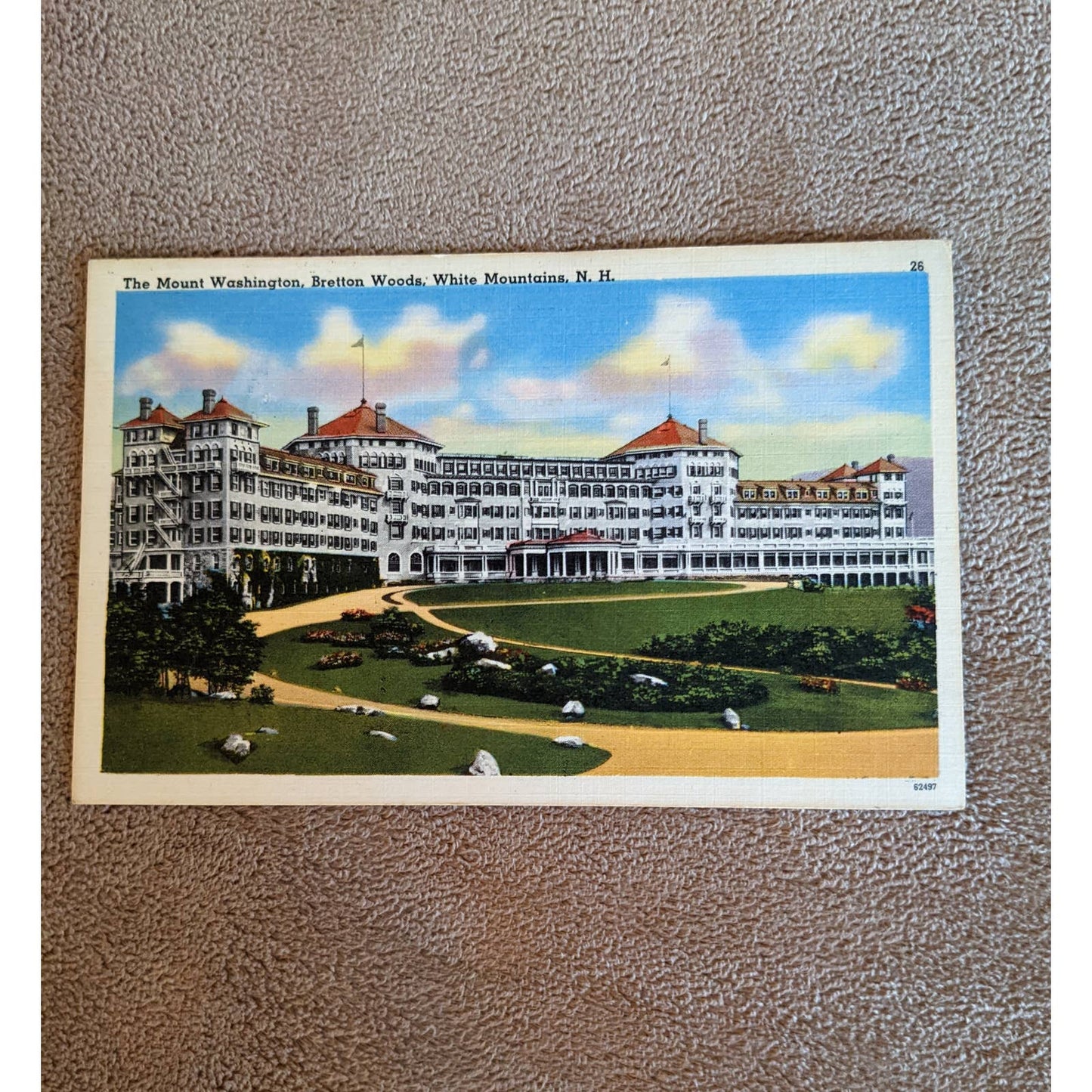 Vintage New Hampshire Postcard Mt Washington Bretton Woods White Mountains NH