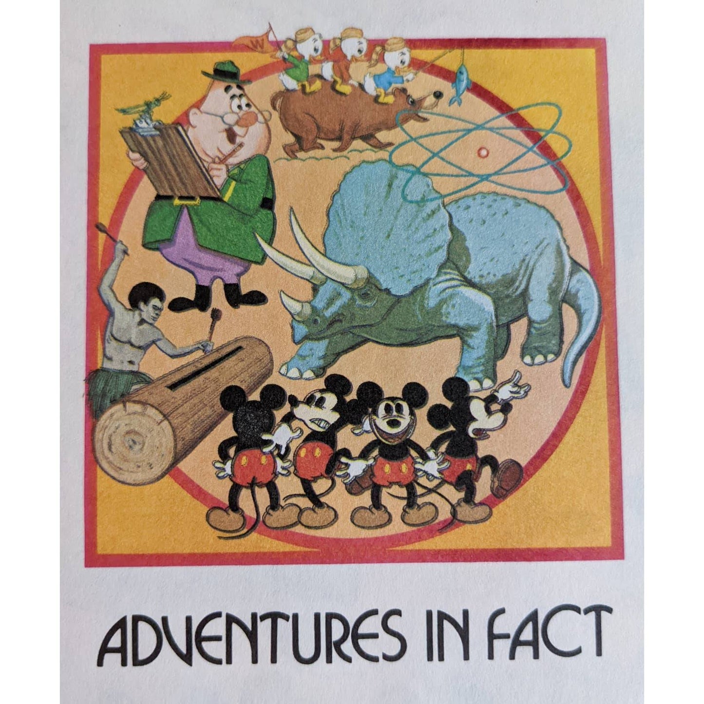 Vintage 1977 Walt Disney Adventures In Fact Book Parade of Fun, Fantasy, Fiction