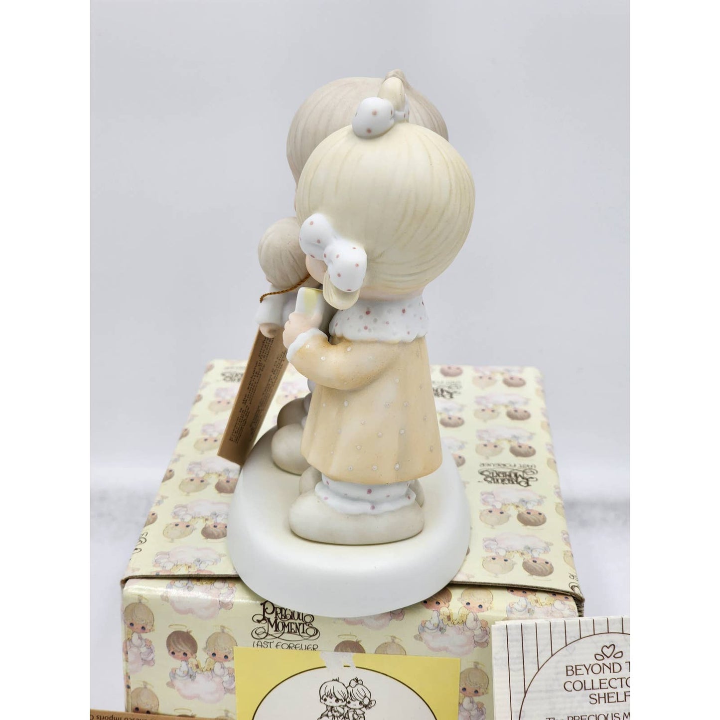 Precious Moments Figurine Rejoicing With You E-4724 Bible Vintage 1980 Box Tags