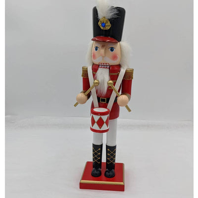 Nutcracker Drummer Red 14" Tall