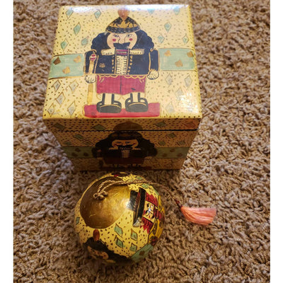 Vintage Nutcracker Decorative Ornament Made in India with Box