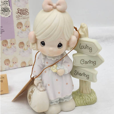 Precious Moments Figurine Loving, Caring And Sharing 1993 Symbol Membership Box