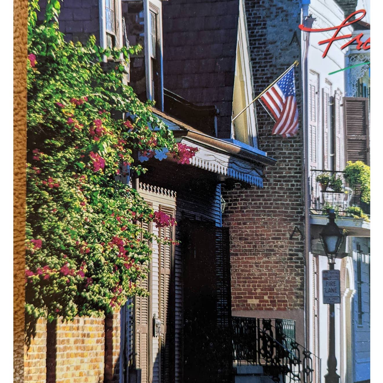 Vintage New Orleans Postcard La Branche House Lace balconies French Quarter