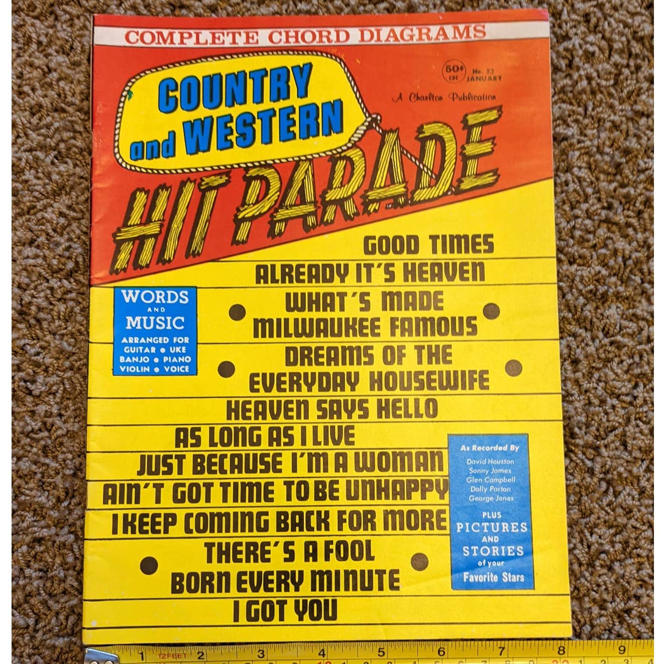 Vintage 1950s-1970s Sheet Music Country Western, Hammond Organ, Hit Parade