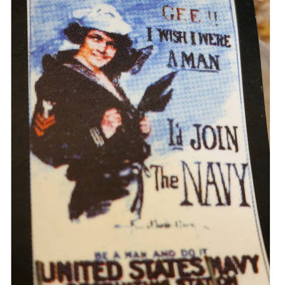 United States Navy Recruiting Station Poster Reproduction I Wish I Were A Man