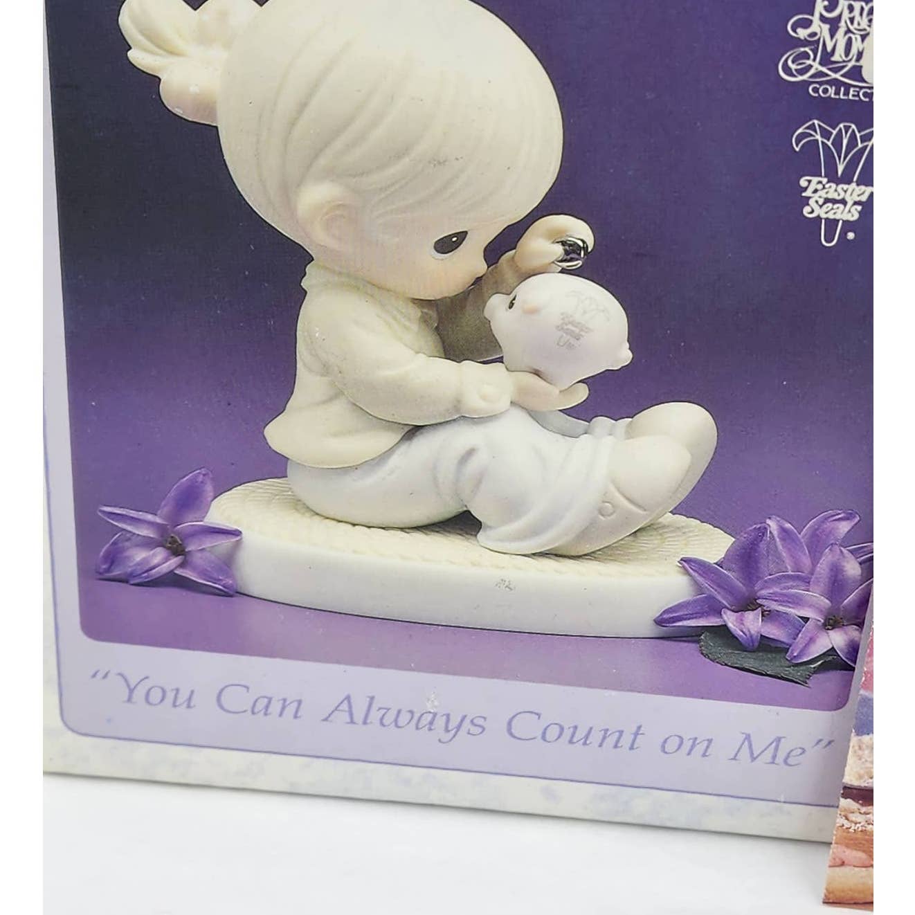 Precious Moments Figurine You Can Always Count On Me Vintage W/Box Tags