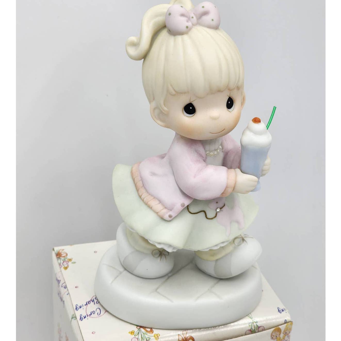 Precious Moments Figurine Our Club Is Soda-Licious 1996 Members Only PM962 Box