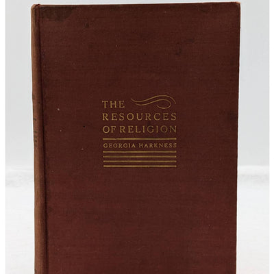 The Resources Of Religion By Georgia Harkness Methodist Theologian Vintage 1936