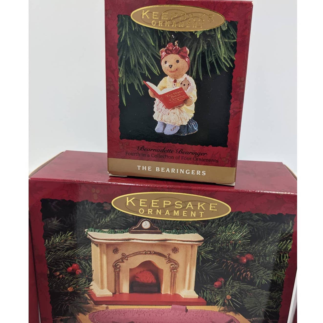 Hallmark Ornaments Vintage Bearingers Bearnadette Abernathy Teddy Julianne Boxes