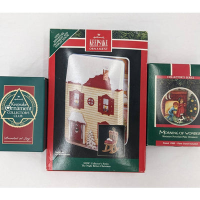 Hallmark Ornaments Vintage Keepsake Night Before Christmas Armful Of Joy W/Box