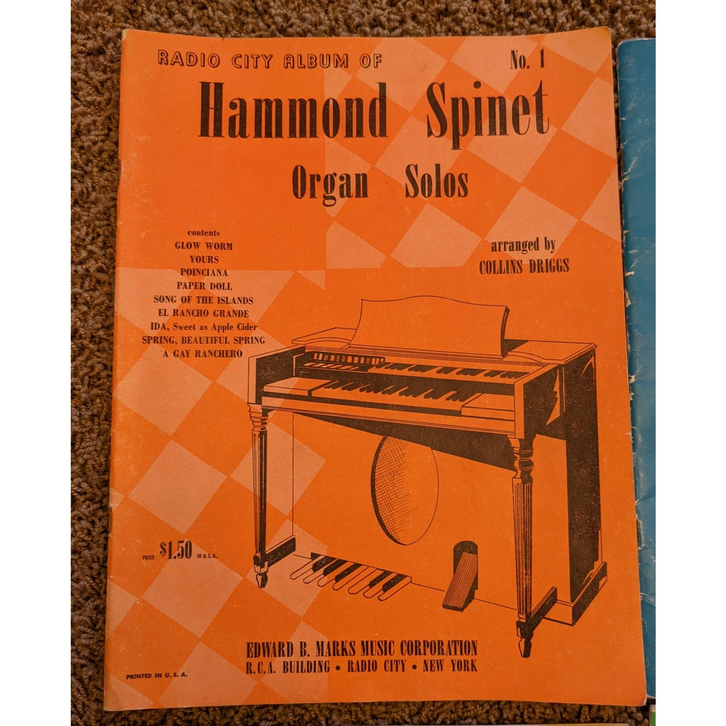 Vintage 1950s-1970s Sheet Music Country Western, Hammond Organ, Hit Parade