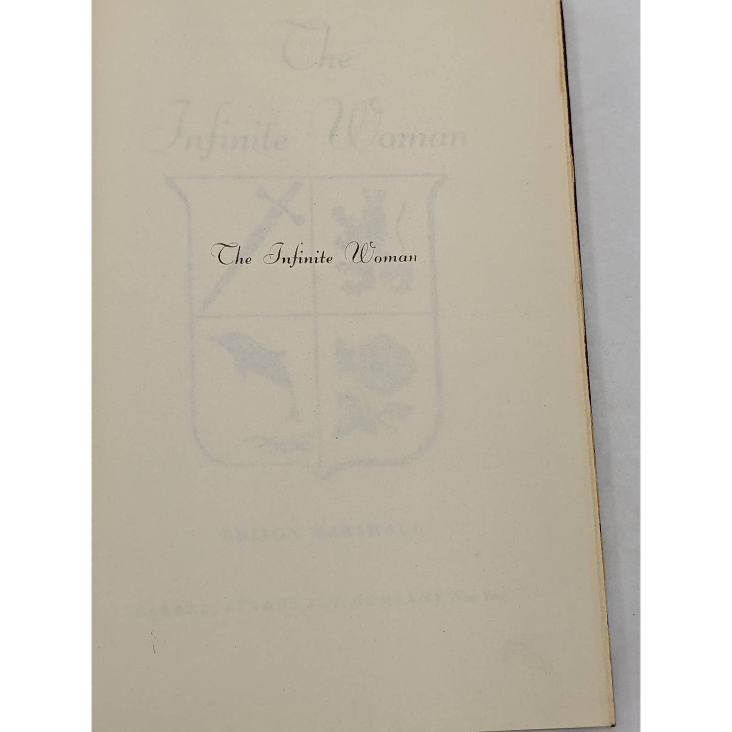 Infinite Woman By Edison Marshall Vintage Hardcover Spanish Dancer Lola Montez